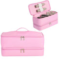 Double-Layer Carrying Case for Shark Flexstyle, Travel Case for Shark 430/440 Flex Style, Portable Storage Bag for Shark Flexstyle/Dyson Airwrap Styler and Attachments (pink)
