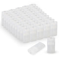 100PCS 15ML Transparent Empty Oval Deodorant Lip Lipstick Balm Tubes Containers for DIY Homemade Crayon Chapstick Holder