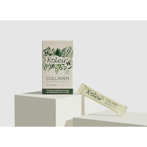 Koleur Collagen Sleeping Pack ? 15 Stick Packs with Niacinamide and Adenosine for Overnight Moisturizing Care