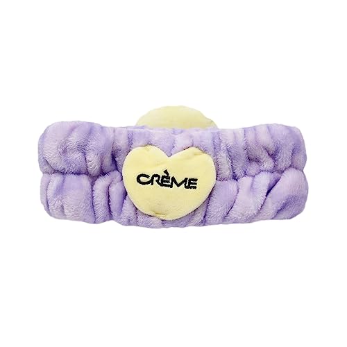The Cr?me Shop 3D Teddy Headyband¢â - Plush SPA Headband with Stretchy Elastic Band for Comfortable Fit - Ideal for Hair Control during Beauty and Skincare Routines (Winky Face)