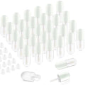 30 Pcs 5ml Lip Gloss Tubes Refillable Round Plastic Tube Vials Mini Lip Balm Bottle Container for Women Girls DIY Cosmetic Travel - Green