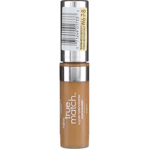L'Oreal True Match Concealer, Medium/Deep Warm [W6-7-8], 0.17 oz (Pack of 2)