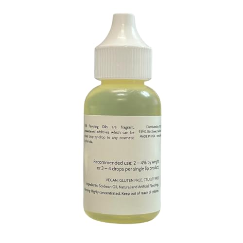 TKB Flavor Oil - DIY Cosmetics, Soaps, Body Care, Lip Gloss, Lipstick, Lip Balm, Unsweetened Flavoring Oil (Strawberry, 1 floz (30ml))