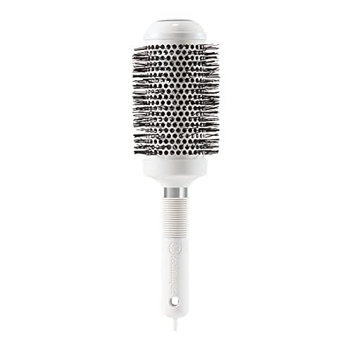 Cricket Technique Silk 2¡± Seamless Barrel Thermal Brush - Ceramic Tourmaline Ionic Bristles, Anti-Static, Heat-Resistant, Soft Touch Handle with Sectioning Pick, for Blow Drying, Curling & Styling