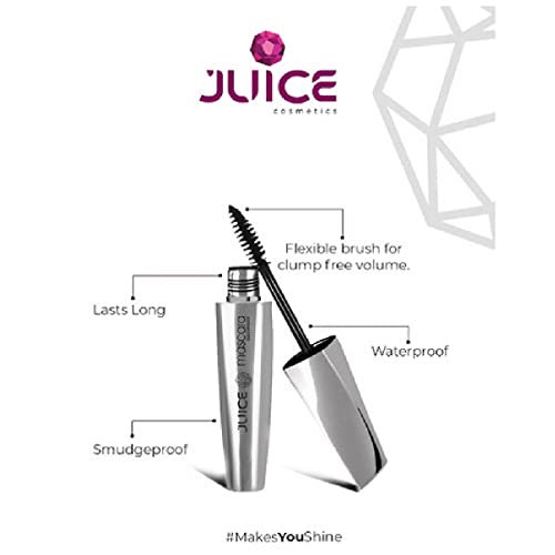 JUICE Liquid Mascara - Ms04 Waterproof Long-Lasting Black 8 ml Pack Of 1