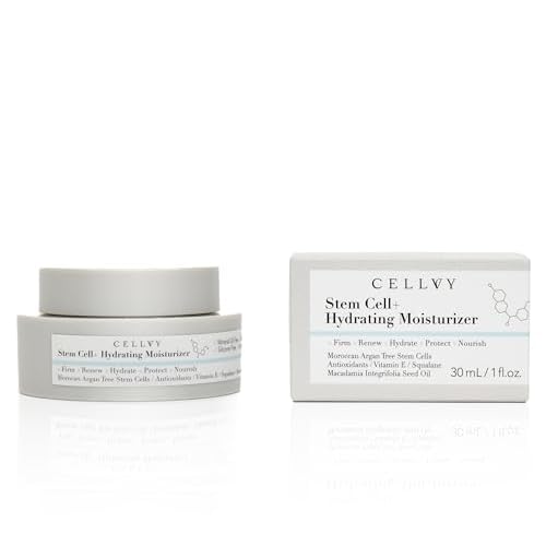 Hydrating Korean Moisturizer w/Moroccan Argan Tree Stem Cells, Korean Taiwanese Skincare Stem Cell Face Cream w/Squalane & Antioxidants, Lightweight, Firms, Repairs & Boosts Collagen