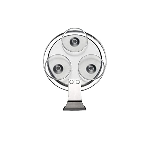 Ettori Shower Mirror Fogless for Shaving with Razor Holder, Shower Squeegee for Glass Doors 10 Inch Window Squeegee
