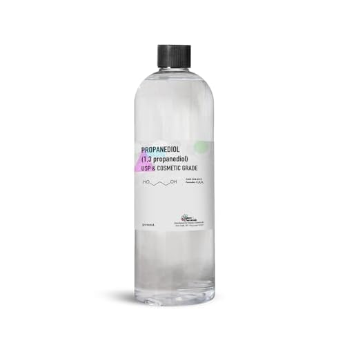 Propanediol PDO Liquid 1,3 (500 mL / 16.9 Ounce) Propanediol 1,3 Cosmetic and USP Grade