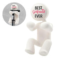 AGMDESIGN Best Girlfriend Ever Shower Razor Holder, Funny Girlfriend Bathroom Decor for Inside Shower, Gadgets Leg Razor Holder, Cute Valentine's Day Storage Hook Gifts for Women Couple Girlfriends