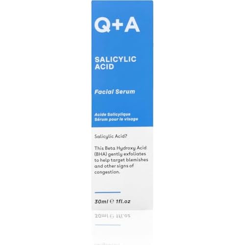 Q+A Salicylic Acid Serum (30ml), Exfoliating, Pore-Minimising and Oil-Controlling Face Serum for Blemish-Prone Skin, Skincare With Salicylic Acid, Succinic Acid and Betaine