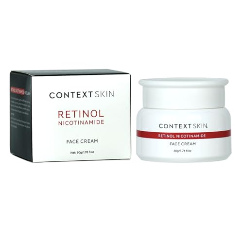 CONTEXT SKIN Retinol Face Cream - Hydrating Retinol Cream for Face, Moisturizes & Smooths Fine Lines, Enhances Skin Texture & Tone, Daily Skincare Essential for Radiant Complexion - 1.76 Fl oz