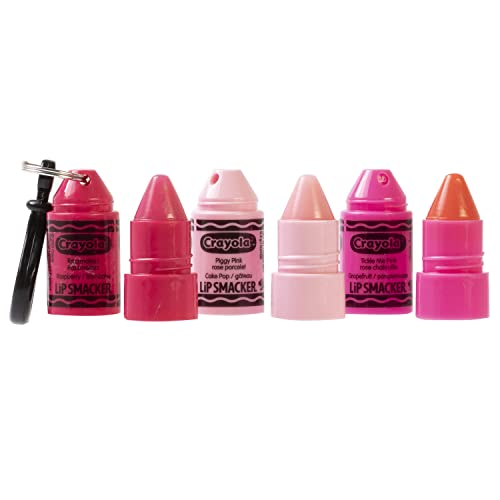 Lip Smacker Crayola Crayon Stackable Flavored Clear Balm Pink - Moisturizing, Soothing