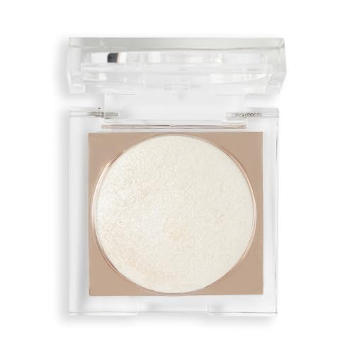 Revolution Beauty London, Beam Bright Highlighter, All Over Face Glow, Powder To Liquid Formula, 5 Different Shades, Diamond Glow