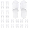 Frcctre 15-20 Pairs Disposable Slippers, Non-Slip Disposable Women Spa Slippers Portable Indoor Slipper for Guests Hotel Home Travel Wedding Salon, Individually Wrapped