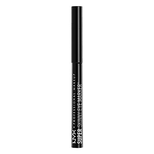 NYX PROFESSIONAL MAKEUP Super Skinny Eye Marker, Liquid Eyeliner, Carbon Black