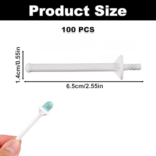 100PCS Nose Wax Sticks, Disposable Nasal Wax Applicators, Plastic Nose Cleaning Hair Remover Kit for Painless Nostril And Eyebrow Hair Removal for Men and Women