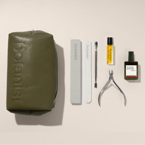 Botanist Nail Strengthening Manicure Kit | Everything Needed for Longer, Stronger Nails | Grow and Strengthen Damaged Nails | Non-Toxic, 84% Plant Based, 21-Free & Vegan (Poppy Red)