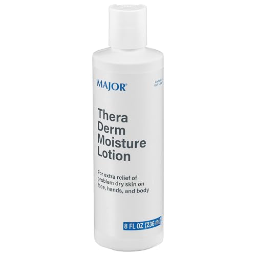 MAJOR Thera Derm Moisture Lotion - Helps Offer Dry Skin Relief on Face, Body, and Hands - 8 Fl Oz (1 Pack)