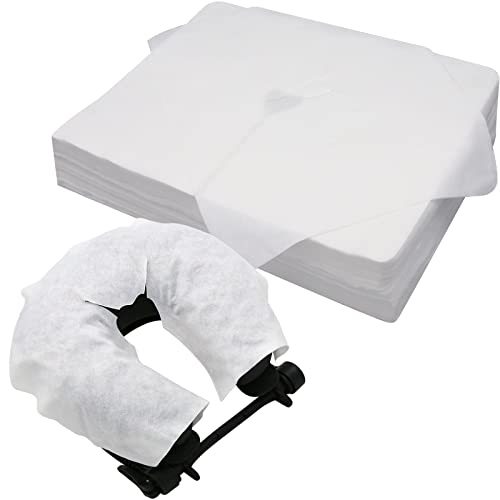 Disposable Face Cradle Covers?Medical-Grade, SPA Face Rest Covers Headrest Covers for Massage Tables Massage Chairs 16x 12inches/ 40 x 30 cm (200pc Large face Cover)