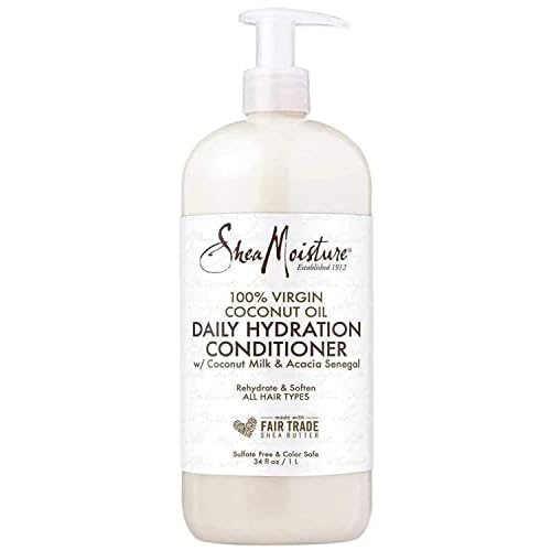 SheaMoisture 100% Virgin Coconut Oil Daily Hydration Conditioner, 13 Ounce