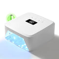 UV Nail Lamp CHRISTINE SHELLY, Rechargeable LED Nail Light Professional Nail Dryer with 4 Timer Setting, Touch Control & Auto Sensor Curing lamp, White Women