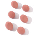 6 piece Rose Pink Makeup Sponge Set - Brush Bubble dual angled beauty sponge for blending liquid foundations, powders & creams, get a flawless blended application, hypoallergenic, latex & cruelty free