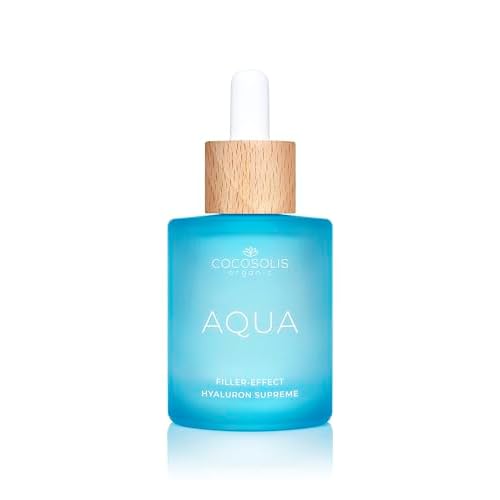 COCOSOLIS AQUA Filler-Effect Hyaluron Supreme facial serum with 8 types of hyaluronic acid and Aquaxyl¢â, vegan anti-age day care with ultra hydration