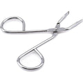 Silver Stainless Steel Eyebrow Scissors Tweezers,Elbow Pliers Clip Scissors,Flat Tip Tweezers Hair Plucker Hair Removal, Shave and Hair Removal for Women and Men Facial Hair