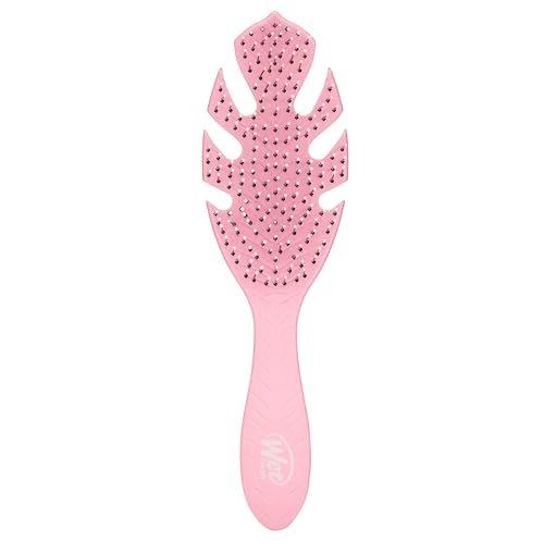 Wet Brush Go Green Hair Detangler Brush, Pink - Detangling Hair Brush - Ultra-Soft IntelliFlex Bristles Glide Through Tangles & Gently Loosens Knots While Minimizing Pain, Split Ends & Breakage
