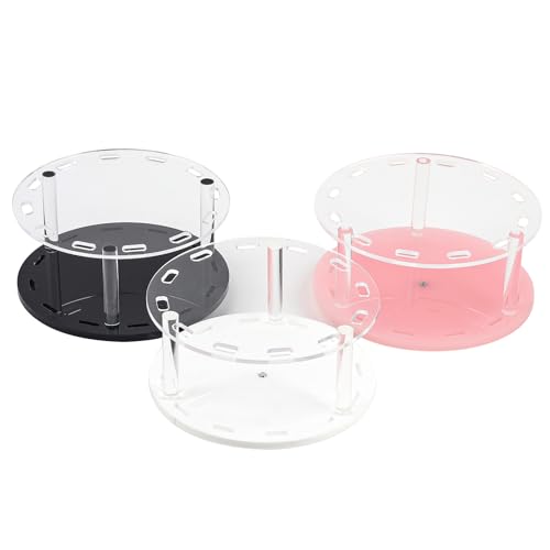 12 Holes Acrylic Rotatable Tweezers Holder Eyelash Makeup Grafting Tweezer Display Stand Extensions Organizer (White)