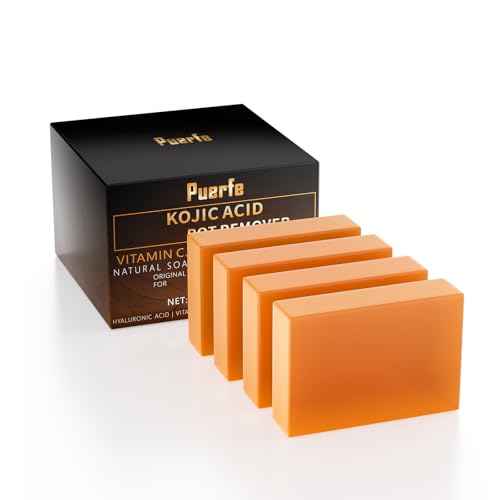 Premium Turmeric Kojic Acid Soap Bar ? Hydrating & Nourishing Serum for Face & Body ? Exfoliating Cleansing Bar with Vitamin C, Retinol & Collagen ? Kojic Acid & Turmeric Cleansing Pads Alternative