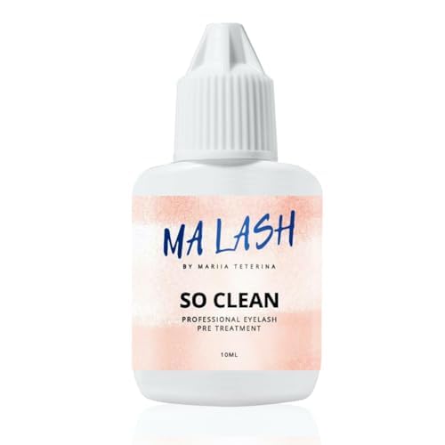 Eyelash Pre Treatment Primer for lash Extensions Cleanser Eyelash Extension Lash SO CLEAN Easily Removes Proteins and Oils Longer Extension Retention Eyelash Extension long lasting - 10ML