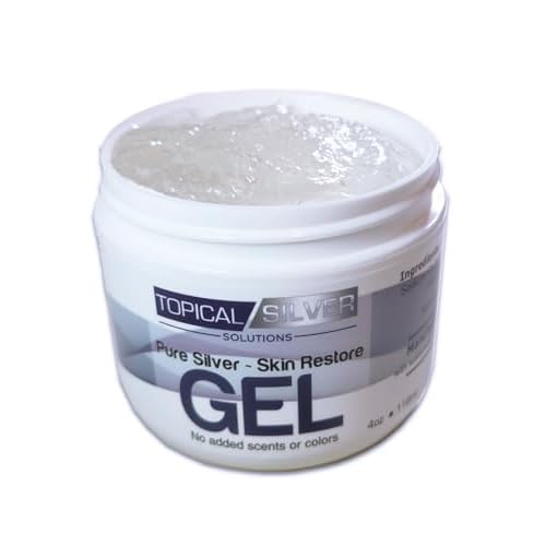 Pure Silver - Skin Restore Gel - 4oz - Unscented - 75ppm (Colloidal Silver Gel)