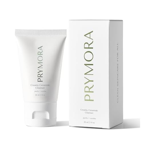 Mini Creamy Ceramide Cleanser | Purify + Soothe | Removes Impurities & Makeup, Sensitive Skin Approved | Travel Size