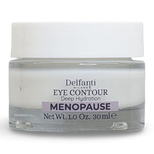 Delfanti-Milano ? MENOPAUSE EYE CONTOUR CREAM ? Functional Peptides and Phytoactives of Kudzu ? Deep Hydration Smoothing ? Made in Italy 1.0 oz jar