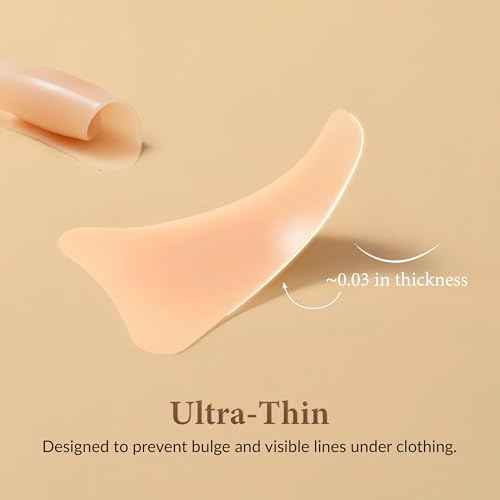 Anti Camel Toe Underwear - Silicone Camel Toe Concealer for Swimsuit, Underwear, 2-Pack, Nude, Y Shape