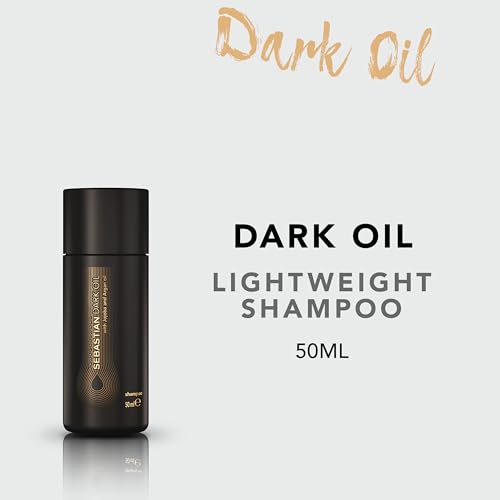 Sebastian Professional Dark Oil Lightweight Shampoo | Infused with Jojoba & Argan Oil for Silky, Smooth Hair
