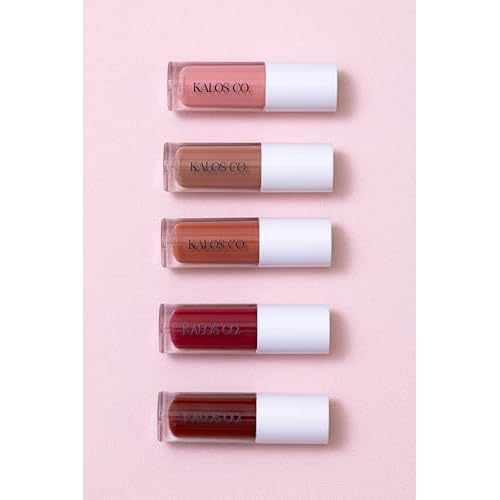 Tinted Lip Oil with Tallow & Lanolin ? Hydrating Balm-Gloss Hybrid with Cherry Seed Oil & Castor Oil ? Natural Mineral Pigments, Nourishing Moisture, Non-Sticky Shine (5 Shades) (Bare)