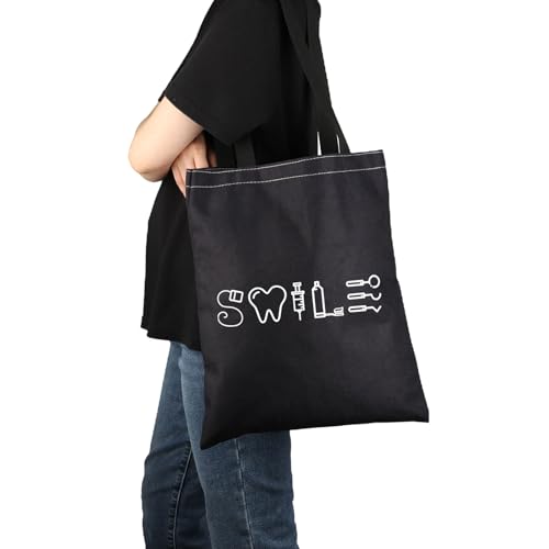 G2TUP Dentists Smile Handbag Dental Assistant Tote Bag Dental Hygienist Graduation Gift