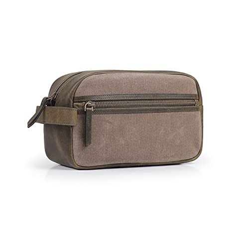 Londo Genuine Leather Travel Toiletry Bag ? Makeup, Shaving Organizer, Dopp Kit for Men & Women, Durable & Stylish Travel Accessory