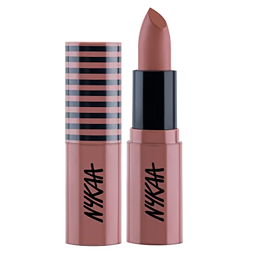 Nykaa Cosmetics So Creme Creamy Matte Lipstick - Long-Lasting Lip Color for Women - Weightless Lipstick with Velvety Texture - Wakeup Makeup - 0.1 oz