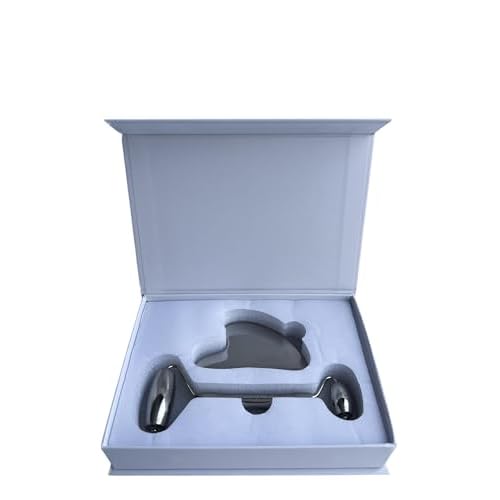 Stainless Steel Gua sha & Facial Roller Set- Facial Massage Tools for Face & Skincare Routine-Serene & Co.