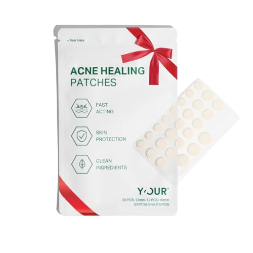 Y¡¯OUR Improving Acne Patches: Ultra-thin Hydrocolloid Healing Pimple Patch for Face; Purifies & Alleviates Stubborn Blemishes, Effective Zit Treatment. 56 Count. Gifts for Her