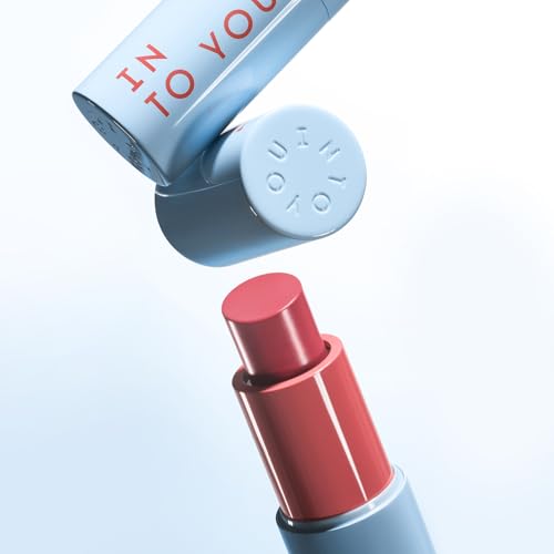 INTO YOU Multi-use Blush Stick Clean Fit and Clean Makeup, 3 in 1 Blendable Color and Cooling Water-like Feeling Blush Stick for Cheeks, Eyes and Lips, Pure Crimson Maple(MS03)