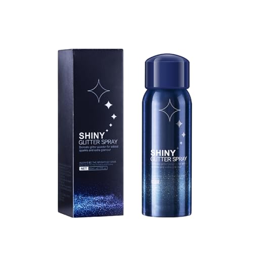Hair and Body Glitter Spray, Perfect Glitter Hairspray Apply to Music Carnival Wedding Stage Clothing Body Shimmer Dating Makeup. 2.1 Oz