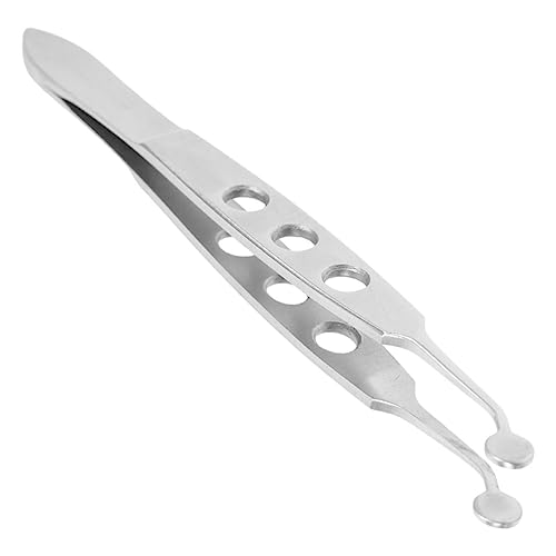 Eyelid Tweezers for Meibomian Gland Massage Stainless Steel for Women Eyelid Compressor Forceps Beauty Tool for Dry Eyes Tip