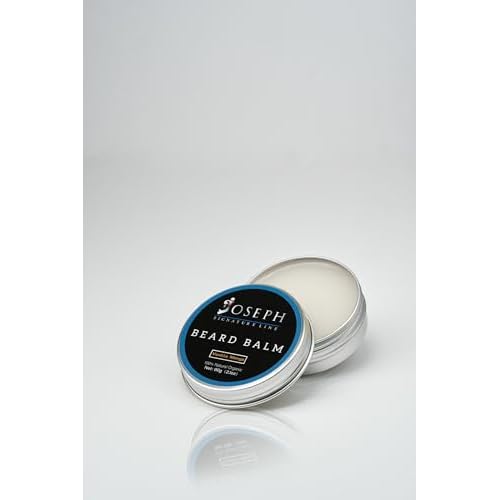 Beard Balm for Men - Beard Growth Balm with Beeswax & Olive Oil - Moisturizing, Hydrating and Softening Cream - Vanilla Mango Scent - 2 oz