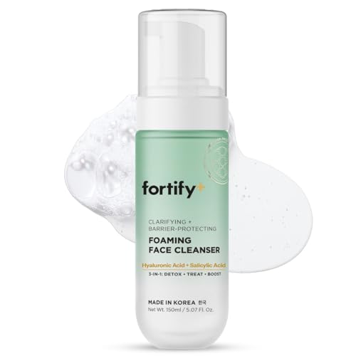 Facial Cleanser with Hyaluronic & Salicylic Acid ? 3-in-1: Detox, Treat, Boost ? Foaming Face Wash For Oily & Acne-Prone Skin ? Dermatologist Tested, ? Clean Beauty ? 5.07 Fl Oz