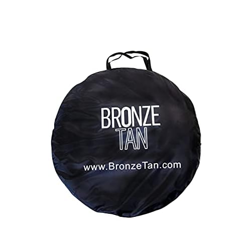 Pop Up Spray Tan Tent for Professionals - Waterproof Booth With Portable Carrying Case for Spray Tan Salons - Self Tanning Black by Bronze Tan