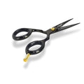 Rounded-Tip Trimming Scissors for Men ? Stainless Steel High Carbon Beard, Mustache, and Ear Hair Grooming Scissor (Black-Pointy-Tip)